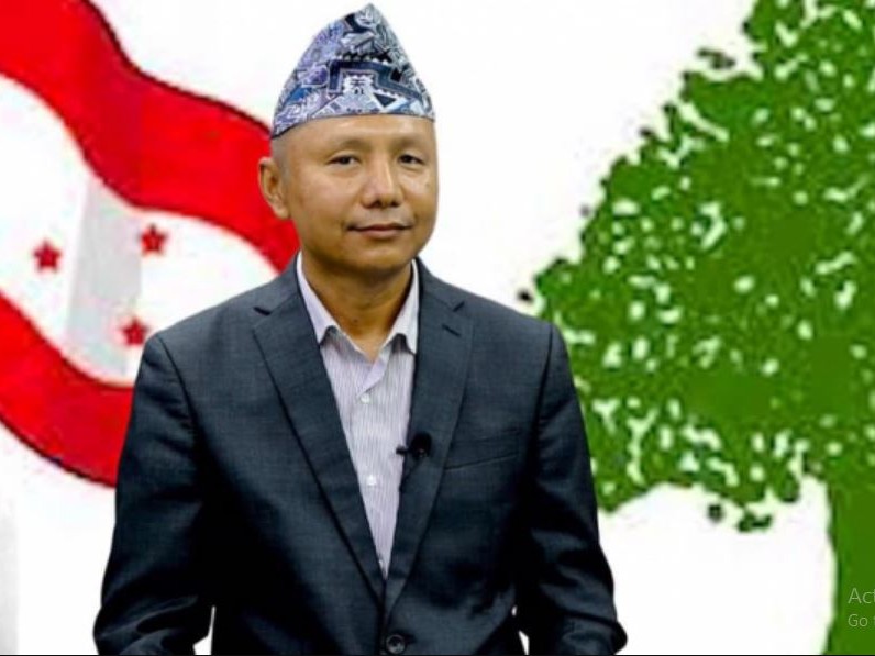 कांग्रेस केन्द्रीय सदस्यद्वारा सभापतिमा उम्मेदवारी घोषणा